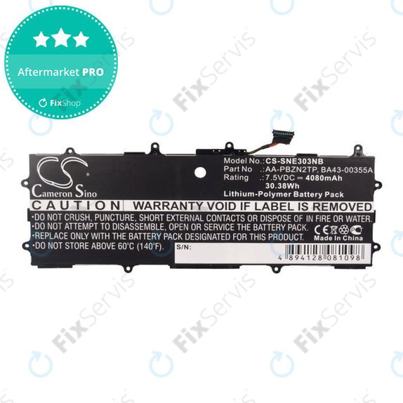 Batéria pre Samsung Chromebook Series 3, 4080mAh, Li-Pol, 7.5V, AA-PBZN2TP, HQ