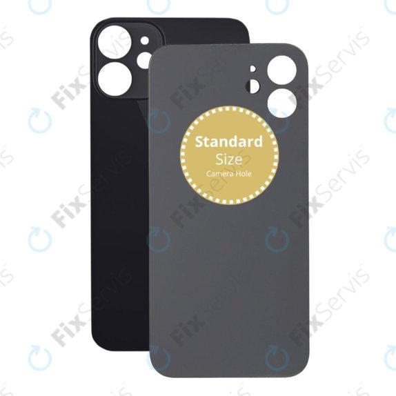 Apple iPhone 12 Mini - Sklo Zadného Housingu (Black)