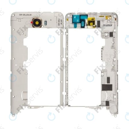 Huawei Y5II 4G CUN-L21 - Stredný Rám + Sklíčko Kamery (Zlatá)