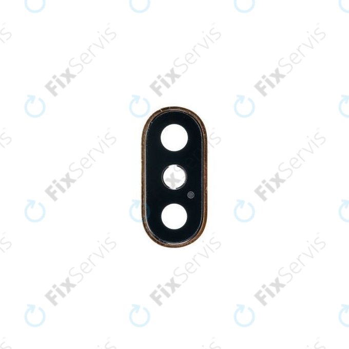 Apple iPhone XS - Sklíčko Kamery s Rámom (Gold)