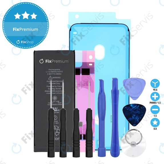 Batéria pre iPhone SE (2nd Gen 2020), 1821mAh, Lepka (Adhesive), Náradie, FixPremium