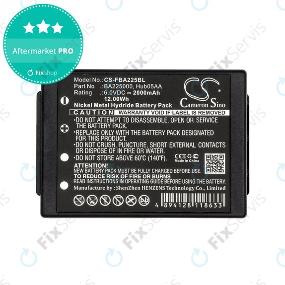 Batéria pre HBC Linus 6, Spectrum 1, 2, A, B, 2000mAh, Ni-MH, 6V, BA225000, HQ