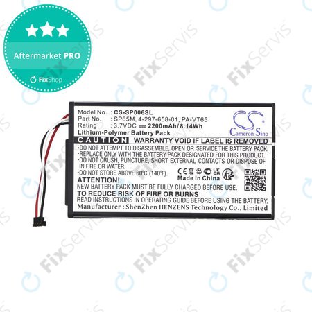 Batéria pre Sony PS Vita, 2200mAh, Li-Pol, 3.7V, SP65M, HQ