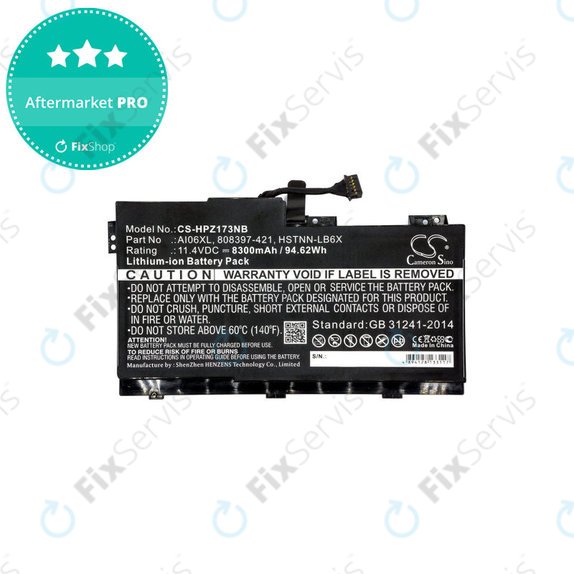 Batéria pre HP Zbook 17 G3, 8300mAh, Li-Ion, 11.4V, AI06XL, HQ