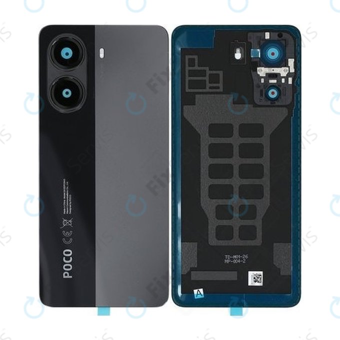 Xiaomi Poco X7 Pro 2412DPC0AG - Batériový Kryt (Black) - 56003000O1000 Genuine Service Pack