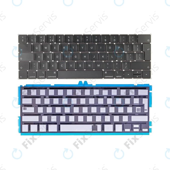 Apple MacBook Pro 13" A1989 (2018 - 2019), 15" A1990 (2018) - Klávesnica + Podsvietenie UK/EU