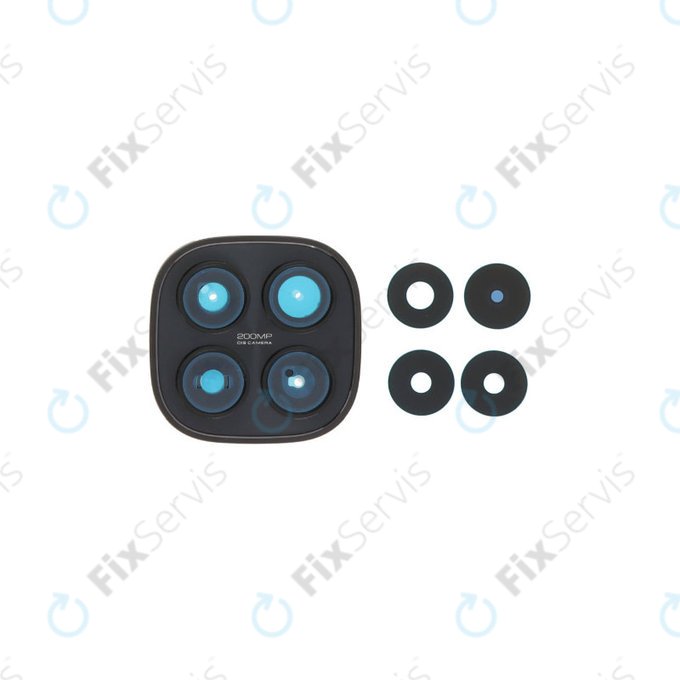 Sklíčko zadnej kamery s rámom pre Xiaomi Redmi Note 15 Pro 5G, Black