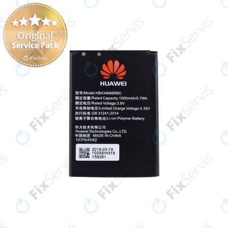 Huawei - Batéria HB434666RBC 1500mAh - 24021664, 24022361, 24022642, 5905514092747 Genuine Service Pack