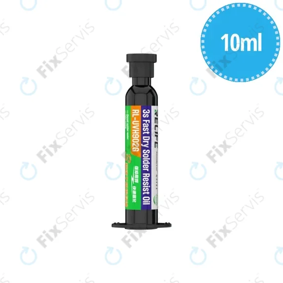 Relife RL-UVH902G - UV Vytvrditeľná Spájkovacia Maska - 10ml (Čierna)