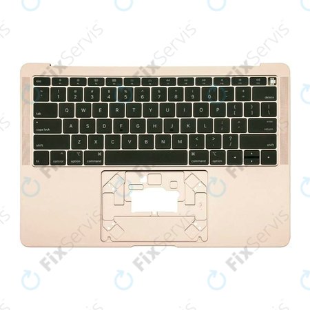 Apple MacBook Air 13" A1932 (2018 - 2019) - Horný Rám Klávesnice + Klávesnica US (Gold)