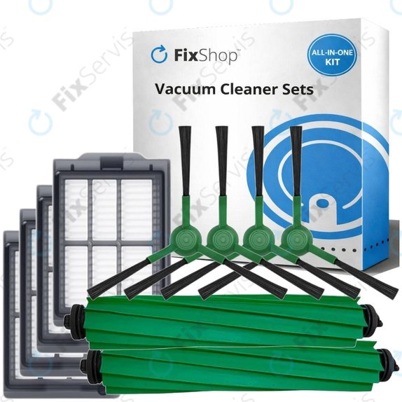 Sada náhradných dielov pre iRobot Roomba Plus 405 Combo, 505 Combo (2x Hlavná kefa, 4x Filter, 4x Bočná kefa)