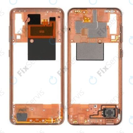 Samsung Galaxy A50 A505F - Stredný Rám (Coral) - GH97-23209D Genuine Service Pack