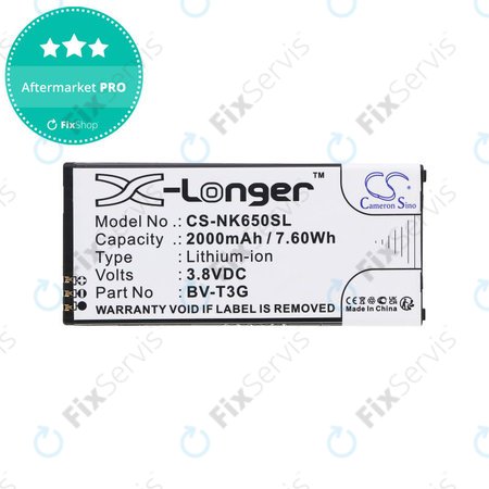 Batéria pre Nokia Lumia 650, 2000mAh, Li-Ion, 3.8V, BV-T3G, HQ