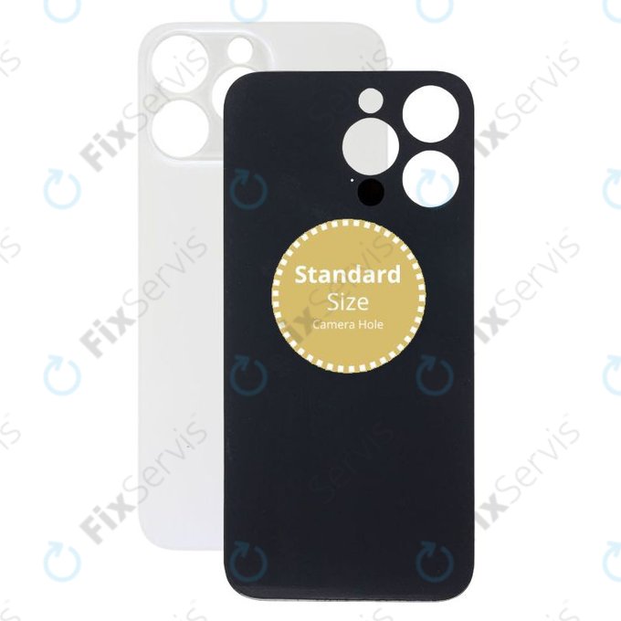 Apple iPhone 14 Pro Max - Sklo Zadného Housingu (Silver)