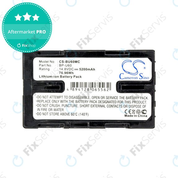 Batéria pre Sony HD422, PMW-100, 200, PMV-Ex1, F3, 5200mAh, Li-Ion, 14.8V, BP-U60, HQ