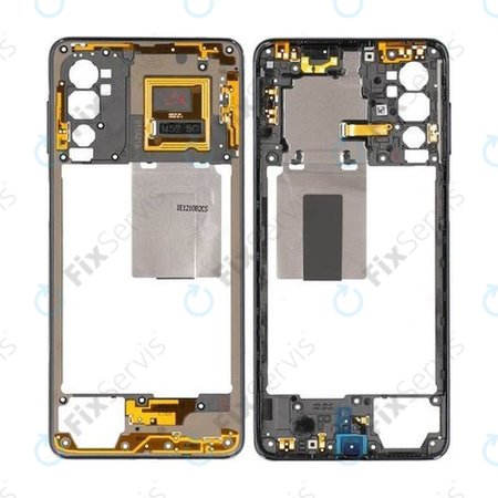 Samsung Galaxy M52 5G M526B - Stredný Rám (Black) - GH98-46916A Genuine Service Pack
