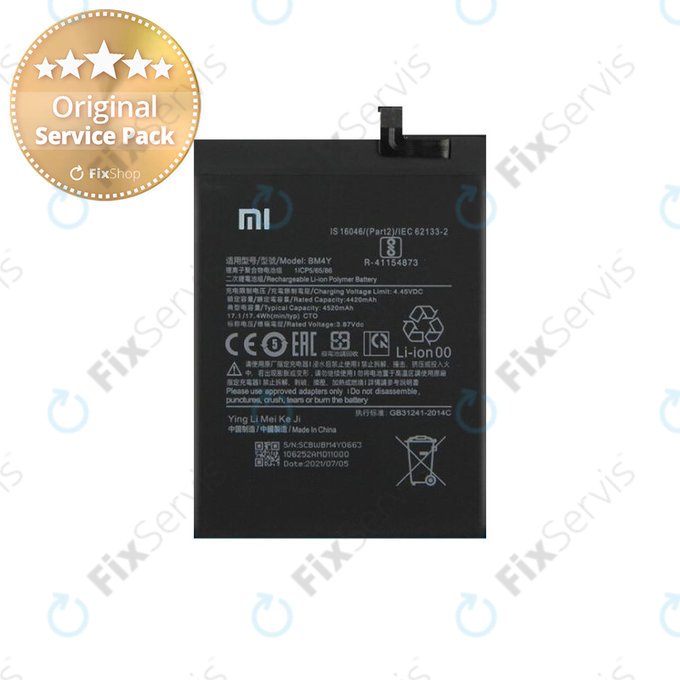 Xiaomi Poco F3 - Batéria BM4Y 4520mAh - 460200005B5S Genuine Service Pack