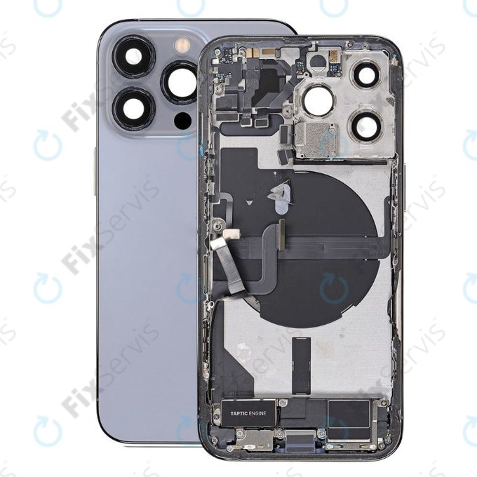 Apple iPhone 13 Pro - Zadný Housing s Malými Dielmi (Blue)