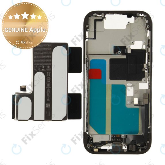Stredný Rám s Batériou pre iPhone 16 Pro | Black Titanium | ZD076-00689 | Genuine Apple