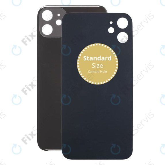 Apple iPhone 11 - Sklo Zadného Housingu (Black)