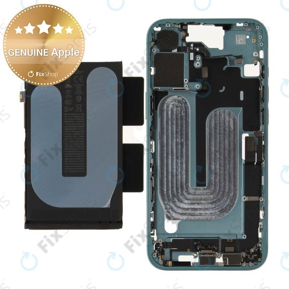 Stredný Rám s Batériou pre iPhone 16 Plus | Green | ZD076-00688 | Genuine Apple