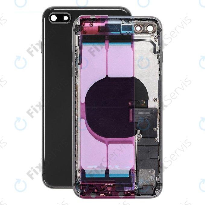 Apple iPhone 8 Plus - Zadný Housing s Malými Dielmi (Space Gray)