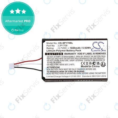 Batéria pre Sony PS5 DualSense, 1600mAh, Li-Pol, 3.7V, LIP1708, HQ