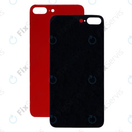 Apple iPhone 8 Plus - Sklo Zadného Housingu (Red)