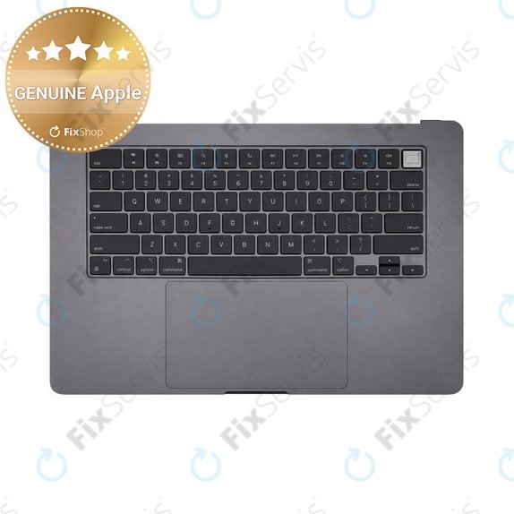 Horný rám klávesnice pre MacBook Air 15", A3114 (2024), s klávesnicou US a batériou, Space Gray, 661-34895, Genuine Apple