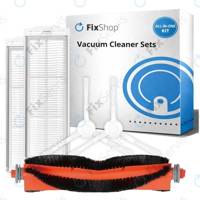 Sada náhradných dielov pre Xiaomi Robot Vacuum S10, S10 EU, S12 (1x Hlavná kefa, 2x Filtre, 2x Bočné kefy)