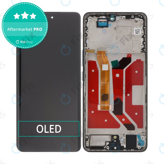 Honor Magic7 Lite - LCD Displej + Dotykové Sklo + Rám (Black) OLED