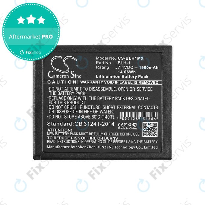 Batéria pre Olympus EM1, 1900mAh, Li-Ion, 7.4V, BLH-1, HQ