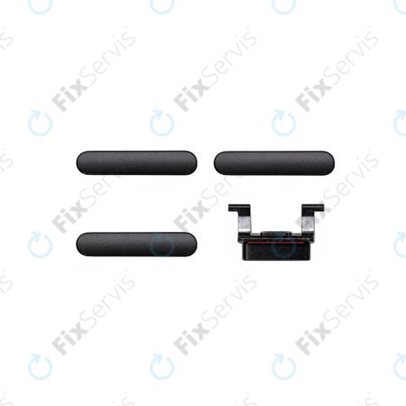 Apple iPhone 8 Plus - Set Tlačidiel Hlasitosti + Zapínania + Tichého Režimu (Space Gray)