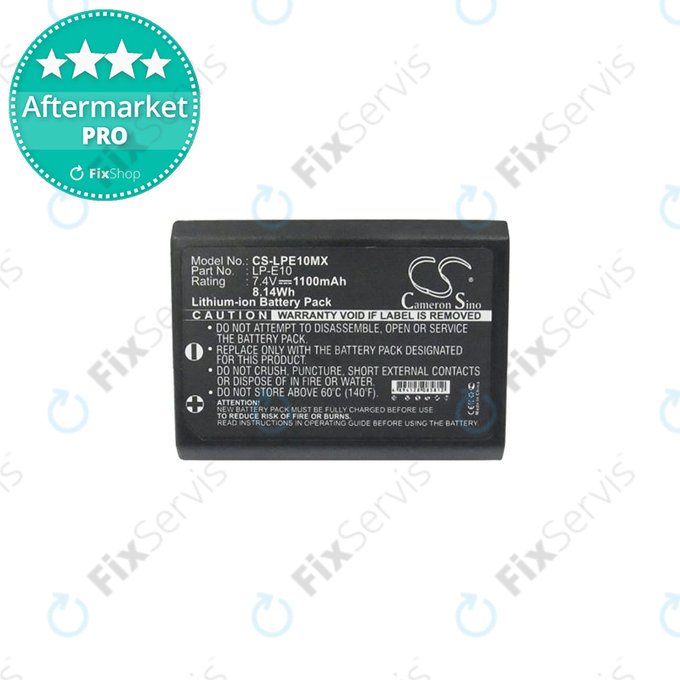 Canon EOS 1100D, 1200D, Kiss X50, Rebel T3, T5 - Batéria LP-E10 Li-Ion 1100mAh HQ