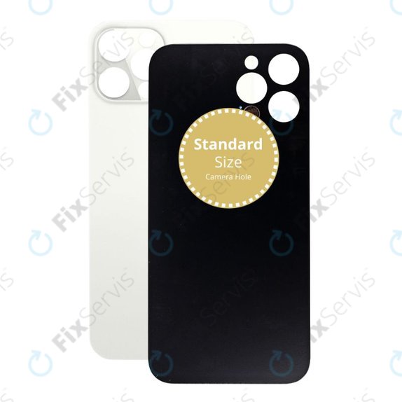 Apple iPhone 12 Pro - Sklo Zadného Housingu (Silver)