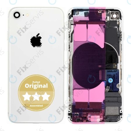 Apple iPhone 8 - Zadný Housing (Silver) Pulled