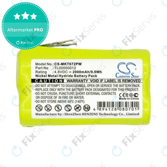 Batéria pre Makita 6722D, 6723DW, 2000mAh, Ni-MH, 4.8V, TL00000012, HQ