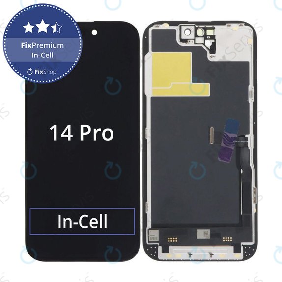 Displej In-Cell FHD pre iPhone 14 Pro, Dotykové sklo s rámom, FixPremium