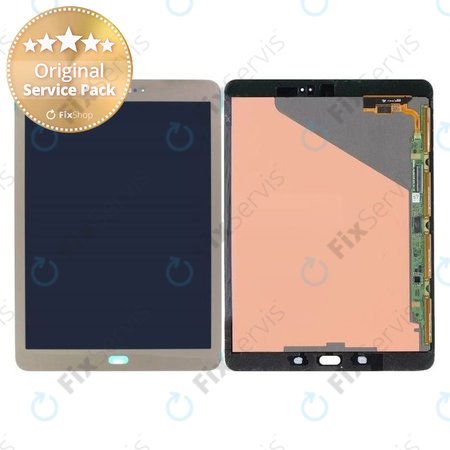 Samsung Galaxy Tab S2 9.7 T810, T815 - LCD Displej + Dotykové Sklo (Gold) - GH97-17729C Genuine Service Pack