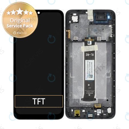 Xiaomi Redmi A1 220733SI, 220733SG - LCD Displej + Dotykové Sklo + Rám (Black) - 5600010C3S00 Genuine Service Pack