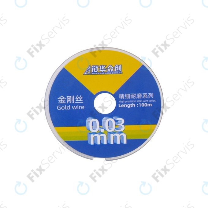 Gold Wire - Drôt na Separovanie LCD Displejov (0.03mm x 100m)