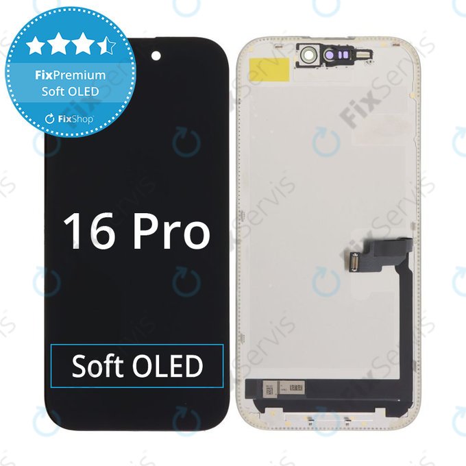 Apple iPhone 16 Pro - LCD Displej + Dotykové Sklo + Rám Soft OLED FixPremium