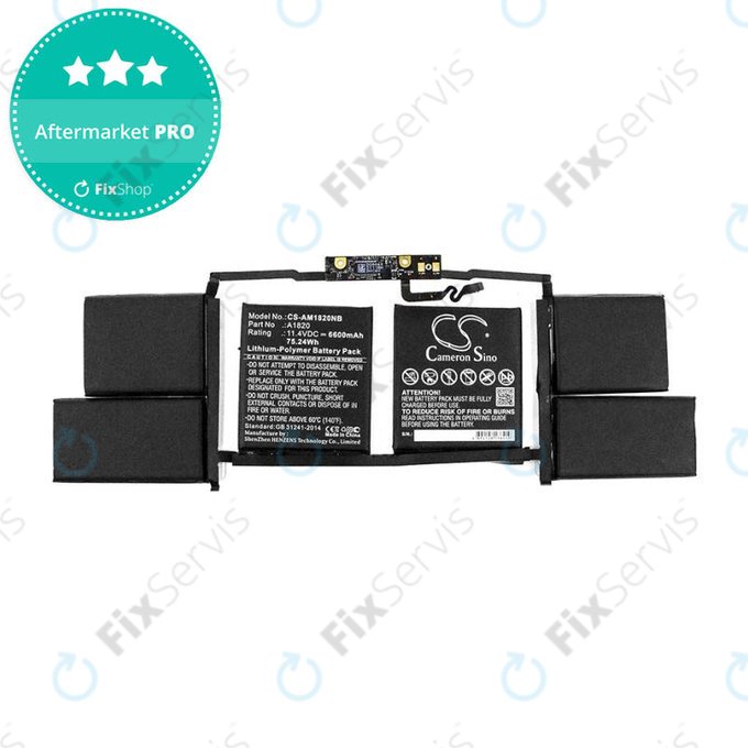 Apple MacBook Pro 15" A1707 (Late 2016 - Mid 2017) - Batéria A1820 6600mAh HQ