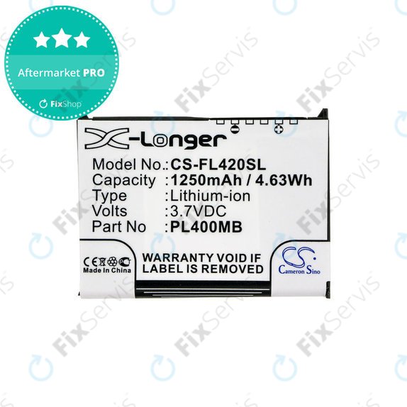 Batéria pre Fujitsu Siemens Loox N560, N520, N500, 420, 410, 1250mAh, Li-Ion, 3.7V, PL400MB, HQ
