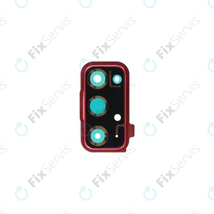 Samsung Galaxy S20 FE G780F - Rám Sklíčka Zadnej Kamery (Cloud Red) - GH98-46057E Genuine Service Pack