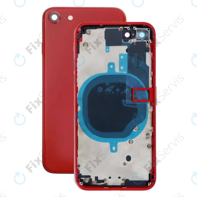 Apple iPhone SE (3rd Gen 2022) - Zadný Housing (Red)