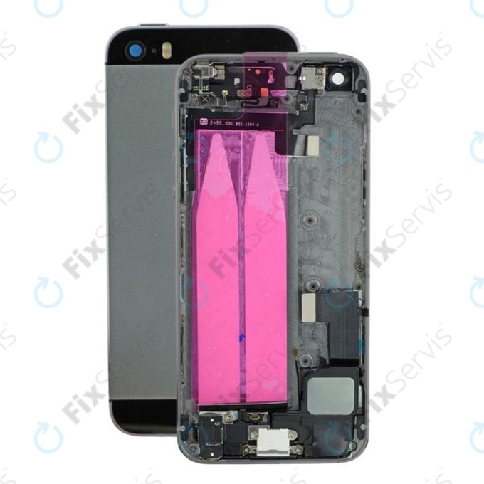 Apple iPhone 5S - Zadný Housing s Malými Dielmi (Space Gray)