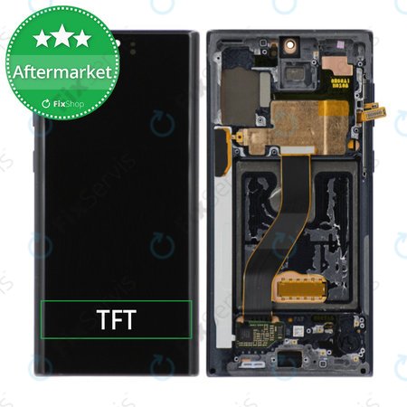 Samsung Galaxy Note 10 - LCD Displej + Dotykové Sklo + Rám (Black) TFT