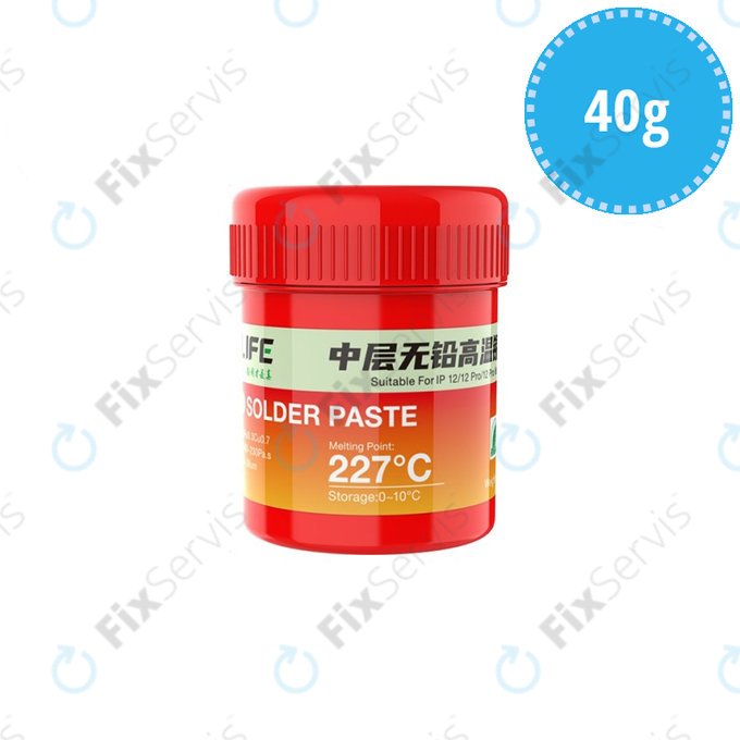 Relife RL-406 - Bezolovnatá Spájkovacia Pasta 227°C (40g)