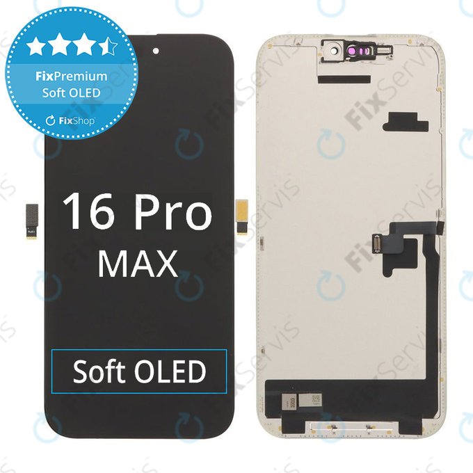 Apple iPhone 16 Pro Max - LCD Displej + Dotykové Sklo + Rám Soft OLED FixPremium